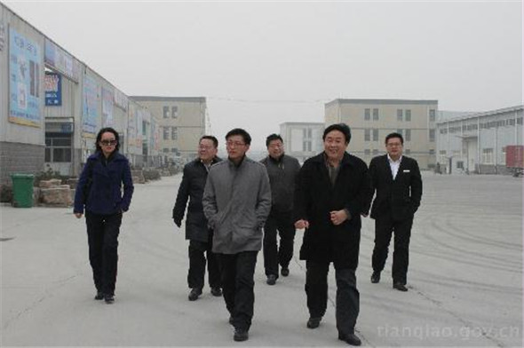 2014年1月17日，济南市天桥区领导莅临园区考察指导工作