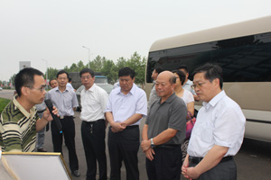 2014年7月10日，省统计局副局长刘兴慧、聊城副市长耿涛莅临园区调研